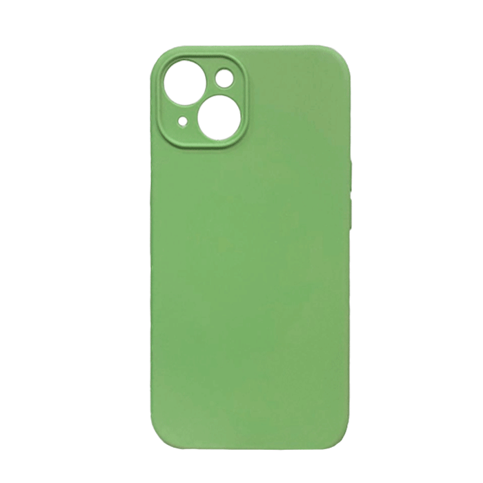 Θήκη Πλάτης Σιλικόνης Back Cover για IPhone 14 - Χρώμα : Πράσινο