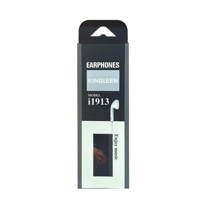 KINGLEEN i1913 Ακουστικά Ενσύρματα 3.5mm in-Ear Wired Earphone 1.2Μ - Χρώμα: Λευκό