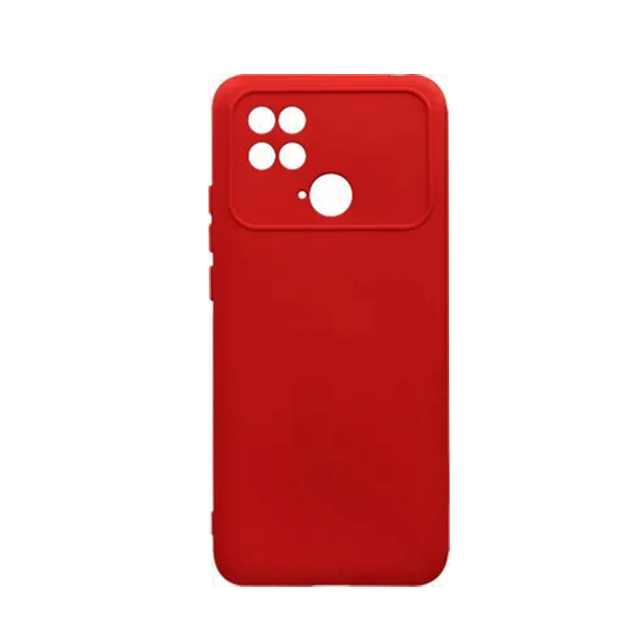 Θήκη Πλάτης Σιλικόνης Back Cover για Xiaomi Poco C40 Χρώμα : Κόκκινο