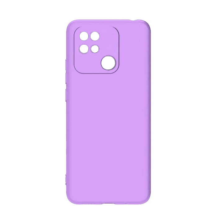 Θήκη Πλάτης Σιλικόνης Back Cover για Xiaomi Redmi 10C Χρώμα : Μωβ