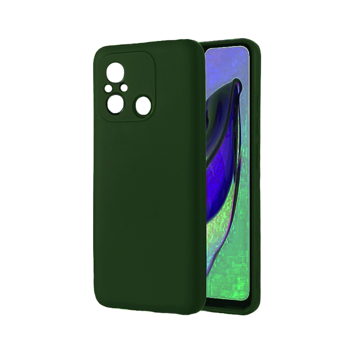 Θήκη Πλάτης Σιλικόνης Back Cover για Xiaomi Redmi 12C Χρώμα : Σκούρο Πράσινο