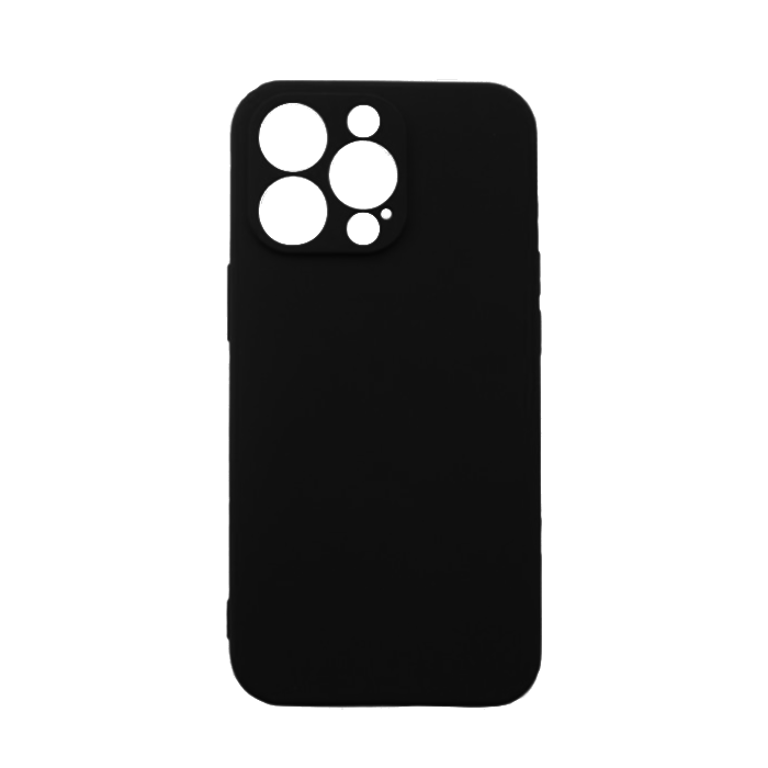 Θήκη Πλάτης Σιλικόνης Back Cover για IPhone 14 Pro - Χρώμα : Μαυρο