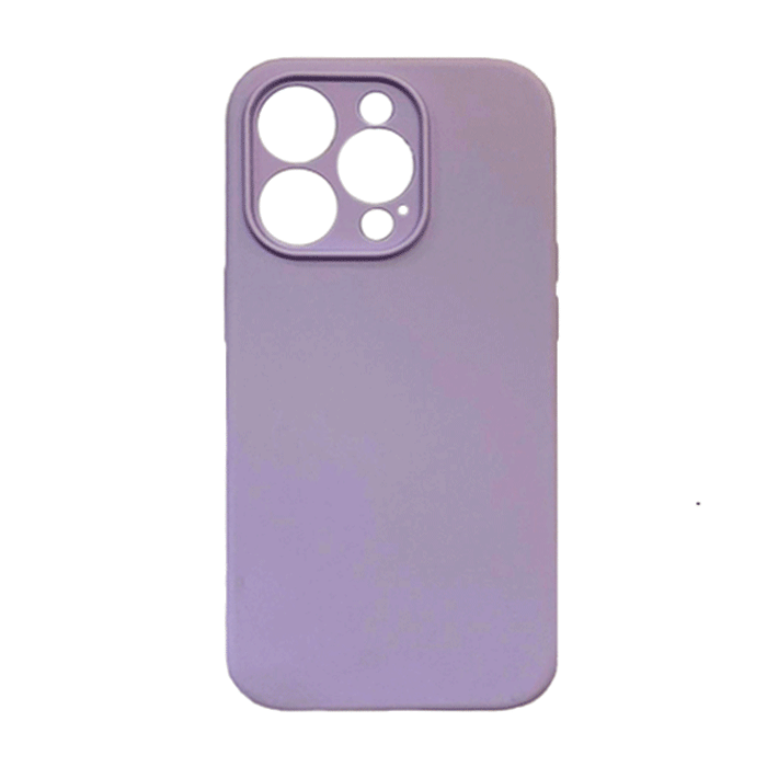 Θήκη Πλάτης Σιλικόνης Back Cover για IPhone 14 Pro - Χρώμα : Μωβ
