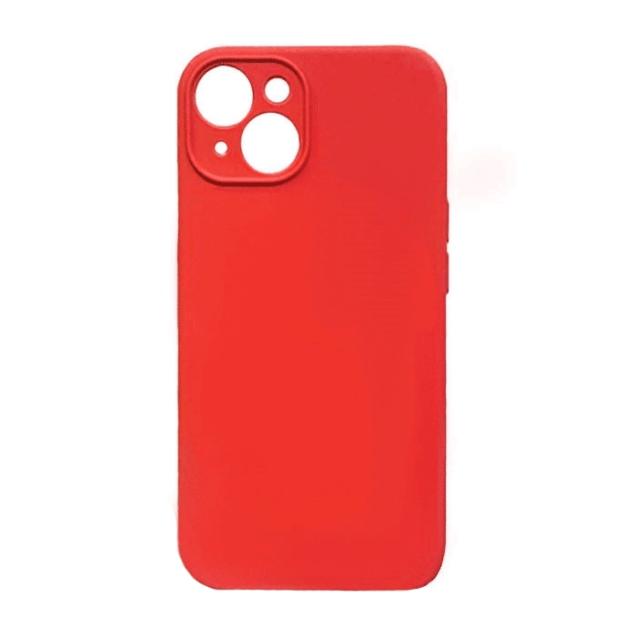 Θήκη Πλάτης Σιλικόνης Back Cover για IPhone 14 Plus - Χρώμα : Κόκκινο