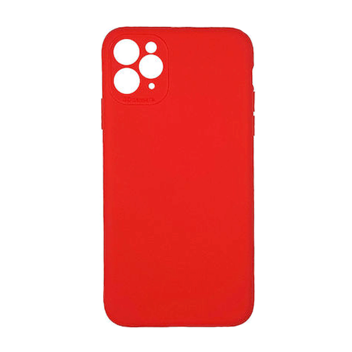 Θήκη Πλάτης Σιλικόνης Back Cover για IPhone 11 Pro Max - Χρώμα : Κόκκινο