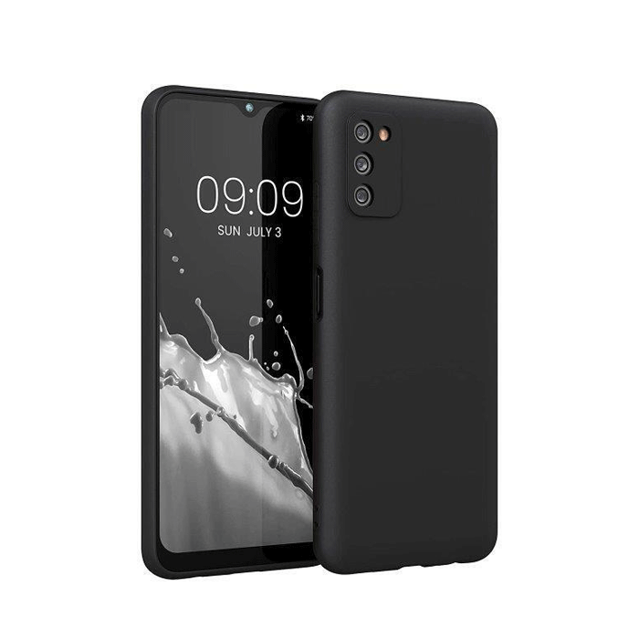 Θήκη Πλάτης Matt Back Cover για Samsung Galaxy A03S - Χρώμα : Μαυρο