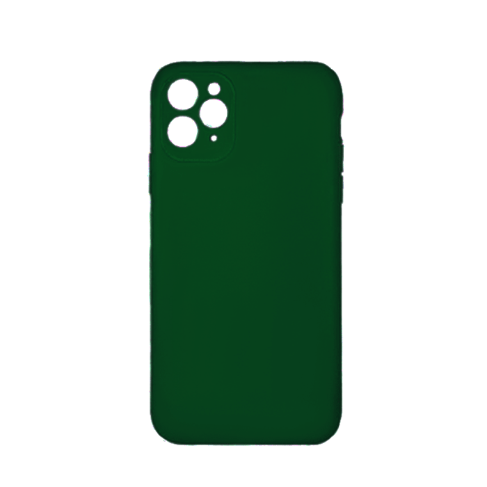 Θήκη Πλάτης Σιλικόνης Back Cover για IPhone 11 Pro - Χρώμα : Σκούρο Πράσινο