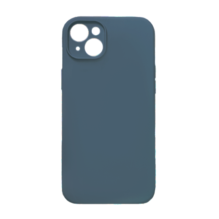 Θήκη Πλάτης Σιλικόνης Back Cover για IPhone 14 Plus - Χρώμα : Σκούρο Μπλε