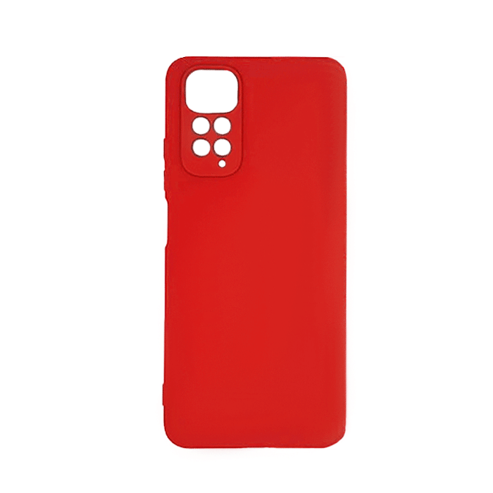 Θήκη Πλάτης Σιλικόνης Back Cover για Xiaomi Redmi Note 11 4G Χρώμα : Κόκκινο