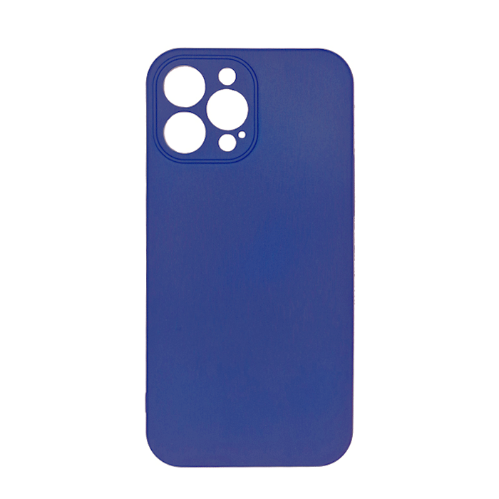 Θήκη Πλάτης Σιλικόνης Back Cover για IPhone 13 Pro Max - Χρώμα : Σκούρο Μπλε