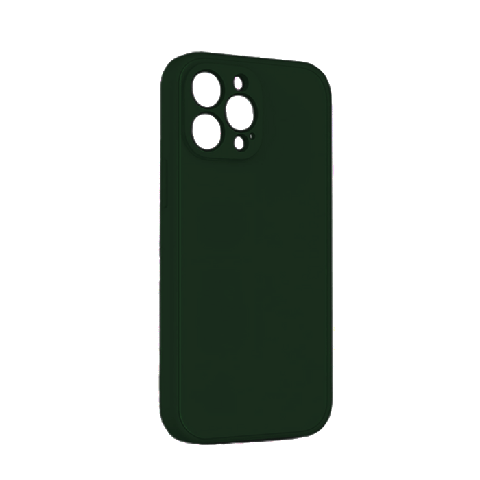 Θήκη Πλάτης Σιλικόνης Back Cover για IPhone 15 Pro - Χρώμα : Σκούρο Πράσινο