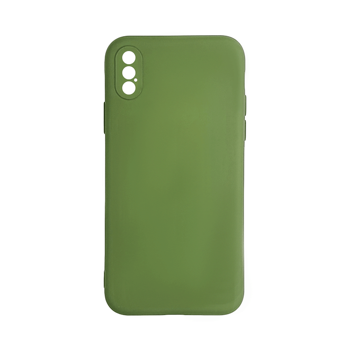Θήκη Πλάτης Σιλικόνης Back Cover για IPhone X / Xs - Χρώμα : Πράσινο