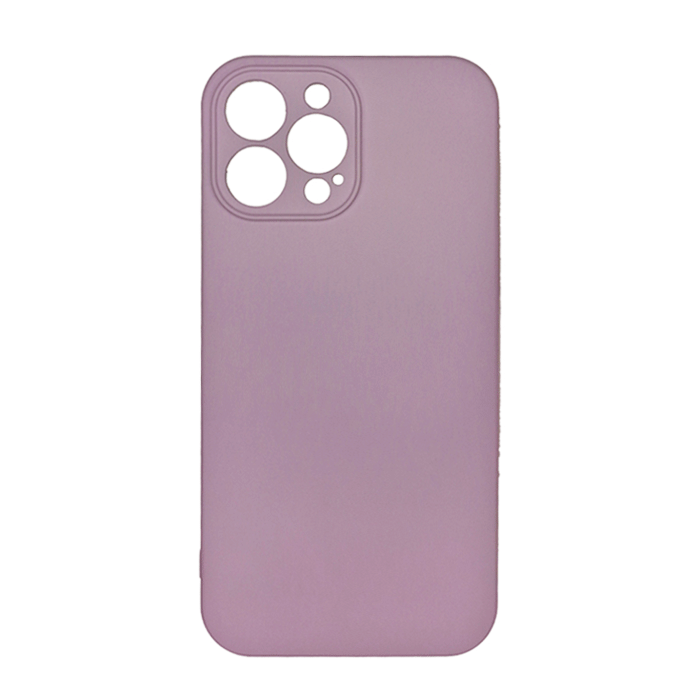 Θήκη Πλάτης Σιλικόνης Back Cover για IPhone 13 Pro Max - Χρώμα : Μωβ