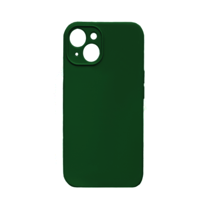 Θήκη Πλάτης Σιλικόνης Back Cover για IPhone 14 - Χρώμα : Σκούρο Πράσινο