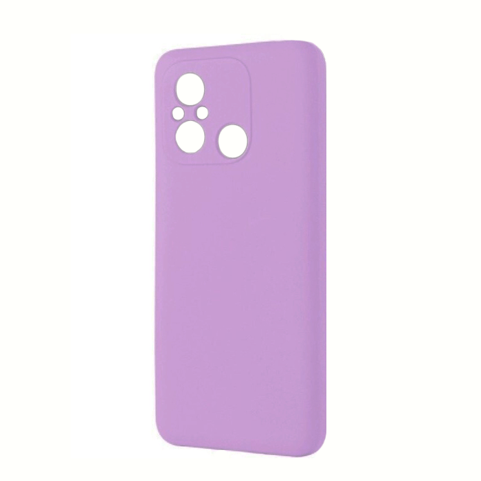 Θήκη Πλάτης Σιλικόνης Back Cover για Xiaomi Redmi 12C Χρώμα : Μωβ