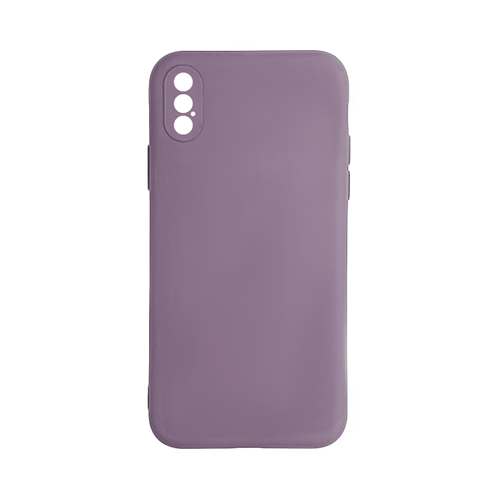 Θήκη Πλάτης Σιλικόνης Back Cover για IPhone X / Xs - Χρώμα : Μωβ