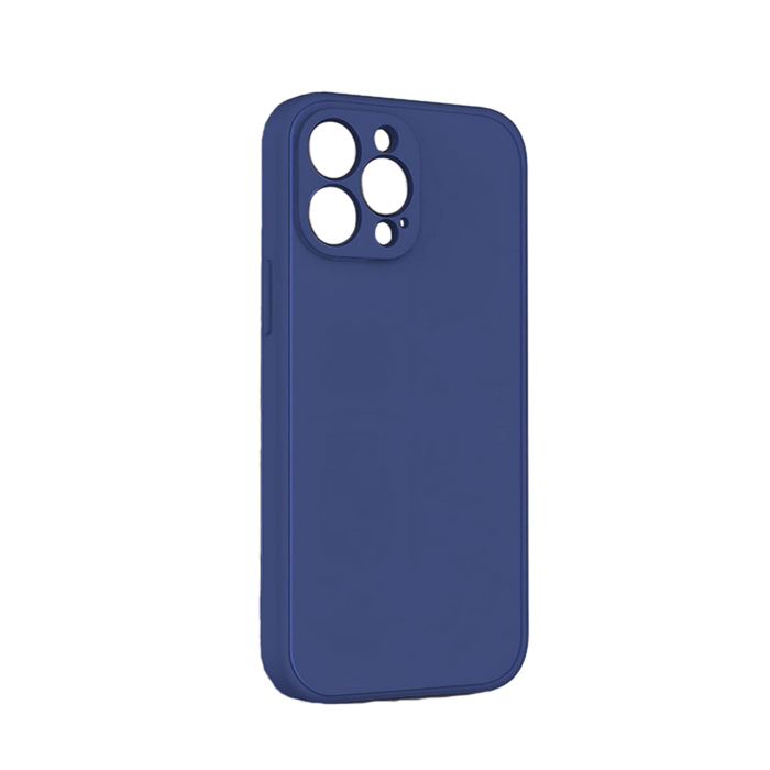 Θήκη Πλάτης Σιλικόνης Back Cover για IPhone 15 Pro - Χρώμα : Σκούρο Μπλε