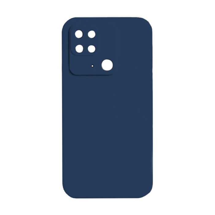 Θήκη Πλάτης Σιλικόνης Back Cover για Xiaomi Redmi 10C Χρώμα : Σκούρο Μπλε