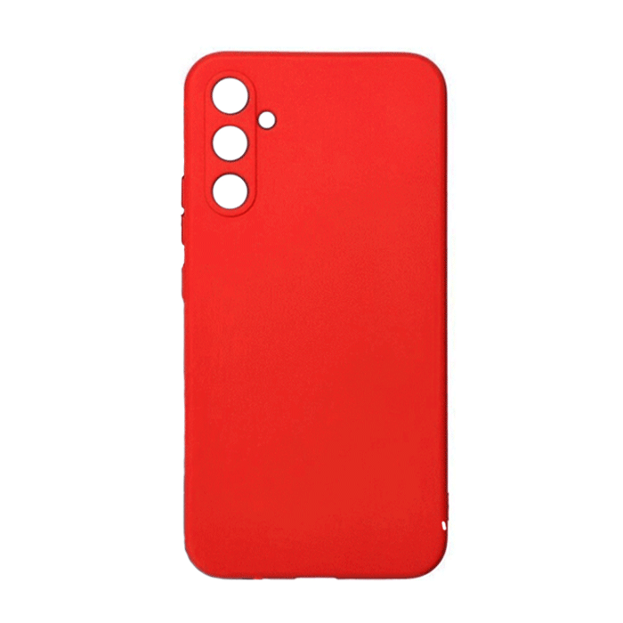 Θήκη Πλάτης Σιλικόνης TPU Back Cover για Samsung A14 4G / 5G - Χρώμα : Κόκκινο