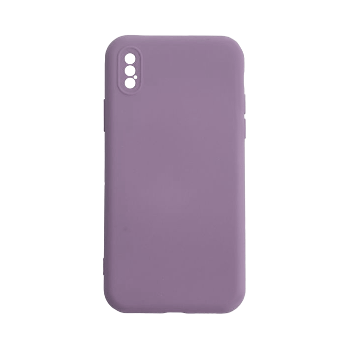 Θήκη Πλάτης Σιλικόνης Back Cover για IPhone XS Max - Χρώμα : Μωβ