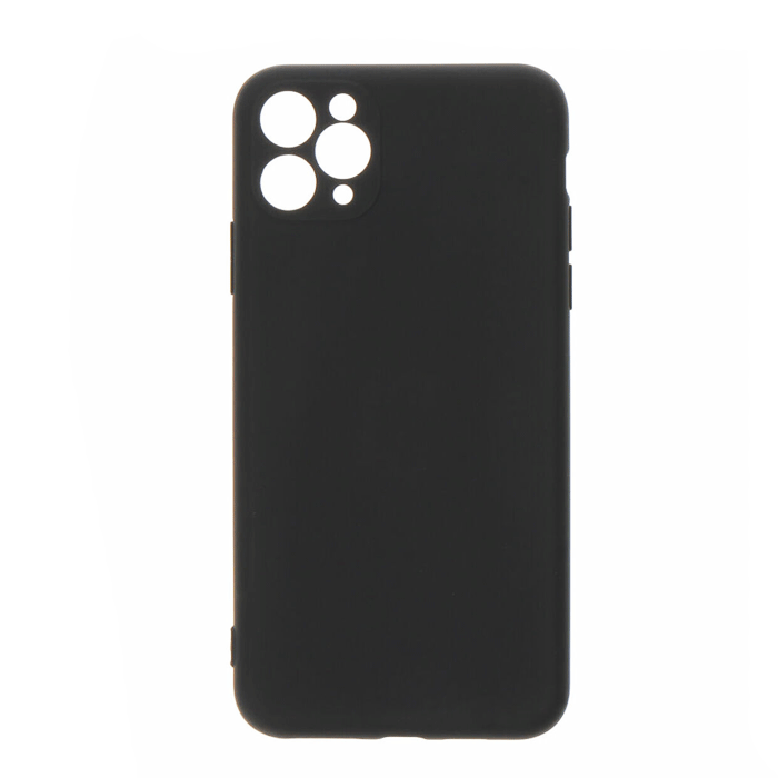 Θήκη Πλάτης Σιλικόνης Back Cover για IPhone 11 Pro Max - Χρώμα : Μαυρο