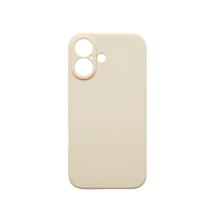 Θήκη Πλάτης Σιλικόνης TPU Back Cover για Iphone 16 Plus - Χρώμα : Μπεζ