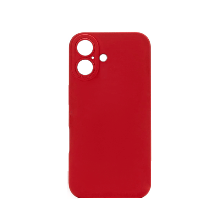 Θήκη Πλάτης Σιλικόνης TPU Back Cover για Iphone 16 Plus - Χρώμα : Κόκκινο