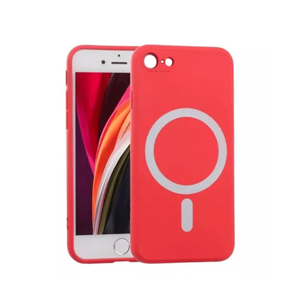 Magsafe Back Cover / Μαγνητική Θήκη HQ Για Iphone 7 Plus/ 8 Plus - Χρώμα : Κόκκινο