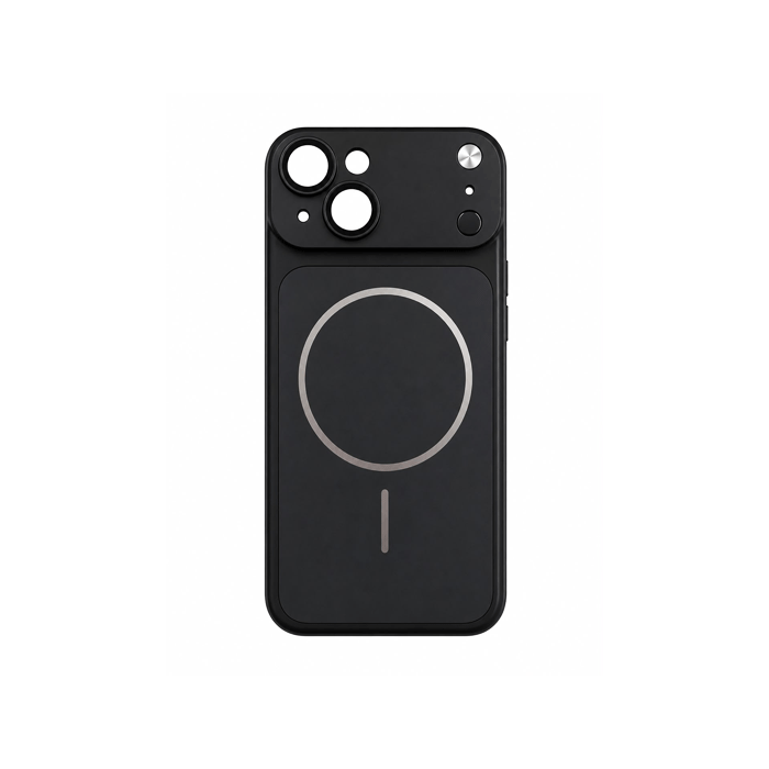 Magsafe Back Cover / Μαγνητική Θήκη Μετατροπή Από Iphone 13 Σε Iphone 17 PM Με Τζαμάκι Κάμερας προστασίας - Χρώμα : Μαυρο