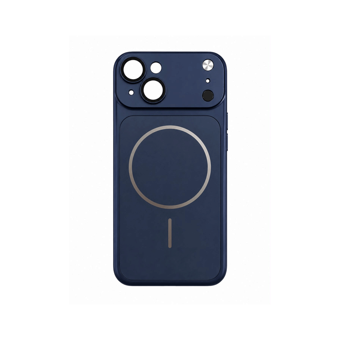 Magsafe Back Cover / Μαγνητική Θήκη Μετατροπή Από Iphone 13 Σε Iphone 17 PM Με Τζαμάκι Κάμερας προστασίας - Χρώμα : Σκούρο Μπλε