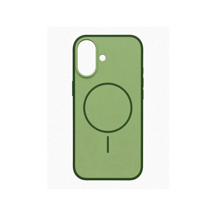 Magsafe Back Cover / Μαγνητική Θήκη HQ Για Iphone 16 - Χρώμα : Πράσινο