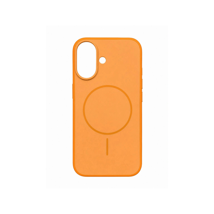 Magsafe Back Cover / Μαγνητική Θήκη HQ Για Iphone 16 - Χρώμα : πορτοκαλί