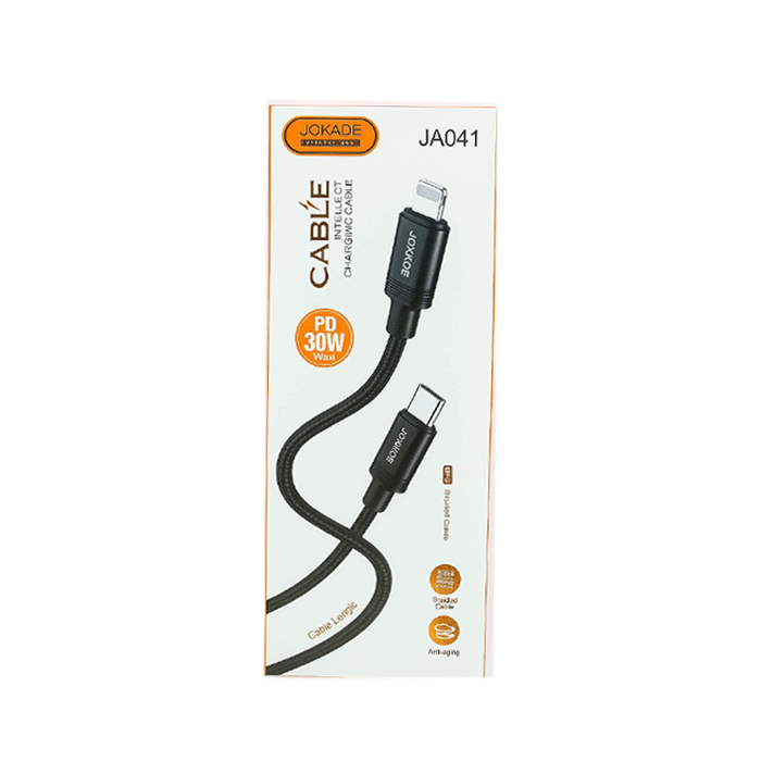 JOKADE JA041 Καλώδιο Type-C To Lightning Cable 30W 2M - Χρώμα: Μαυρο