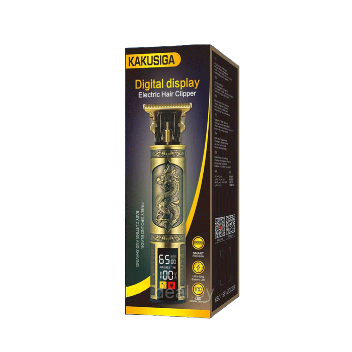 KAKUSIGA KSC-1581 Digital Display Electric Hair Clipper / Ηλεκτρική κουρευτική μηχανή με ψηφιακή οθόνη