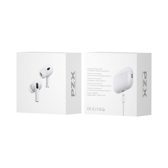 PZX L66 True Wireless Bluetooth Handsfree / Ασύρματα Ακουστικά TWS - Χρώμα : Άσπρο