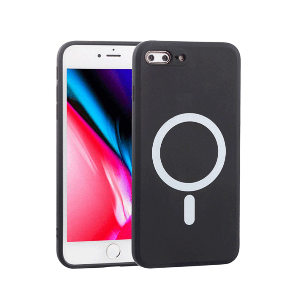 Magsafe Back Cover / Μαγνητική Θήκη HQ Για Iphone 7 Plus/ 8 Plus - Χρώμα : Μαυρο