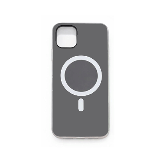 Light Magsafe Back Cover / Μαγνητική Θήκη HQ Για Iphone 12 / 12 Pro - Χρώμα : Γκρι - Μαυρο