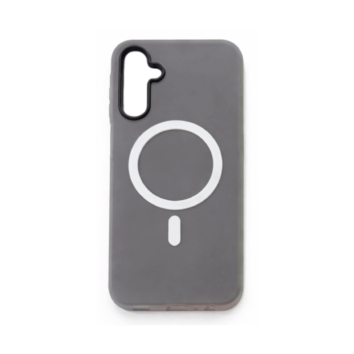 Light Magsafe Back Cover / Μαγνητική Θήκη HQ Για Samsung Galaxy A06 - Χρώμα : Γκρι - Μαυρο