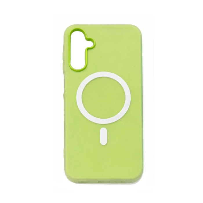 Light Magsafe Back Cover / Μαγνητική Θήκη HQ Για Samsung Galaxy S25 - Χρώμα : Ανοιχτό Πράσινο