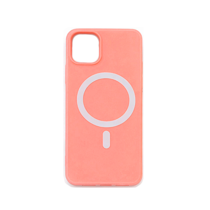 Light Magsafe Back Cover / Μαγνητική Θήκη HQ Για Iphone 12 / 12 Pro - Χρώμα : Ανοιχτό Ροζ