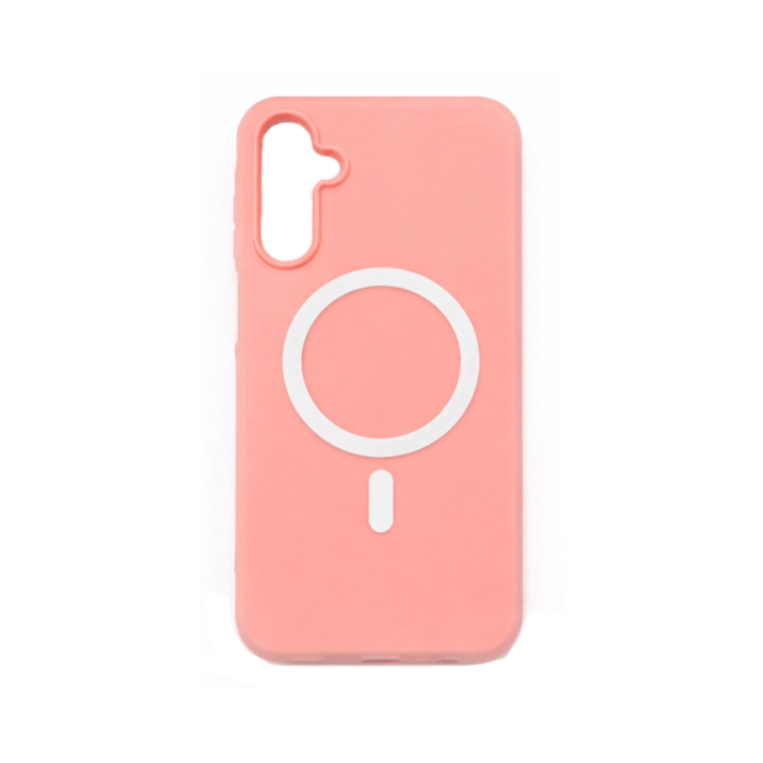 Light Magsafe Back Cover / Μαγνητική Θήκη HQ Για Samsung Galaxy A06 - Χρώμα : Ανοιχτό Ροζ