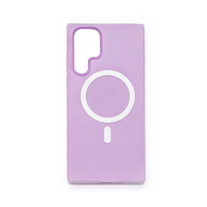 Light Magsafe Back Cover / Μαγνητική Θήκη HQ Για Samsung Galaxy S22 Ultra - Χρώμα : Λιλά