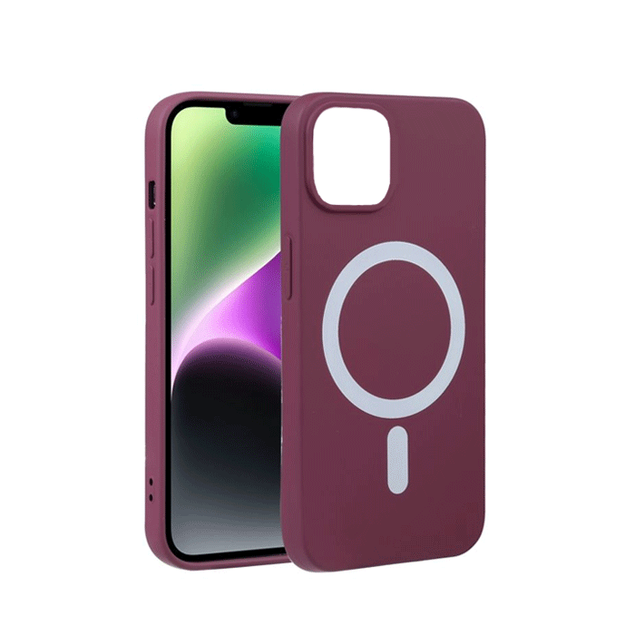 Magsafe Back Cover / Μαγνητική Θήκη HQ Για Iphone 11 Pro - Χρώμα : Μπορντό