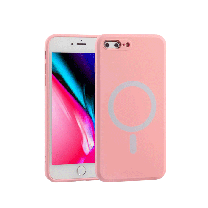 Magsafe Back Cover / Μαγνητική Θήκη HQ Για Iphone 7 Plus/ 8 Plus - Χρώμα : Ροζ