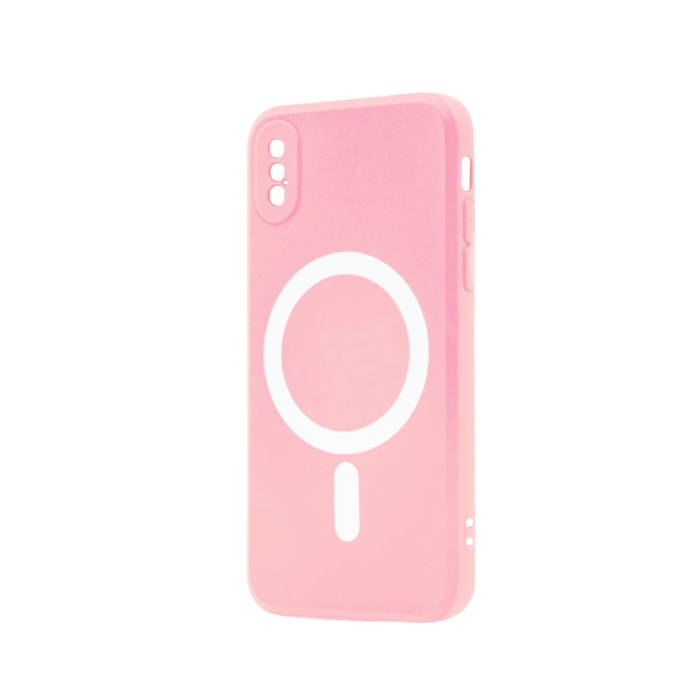 Magsafe Back Cover / Μαγνητική Θήκη HQ Για Iphone X / XS - Χρώμα : Ροζ
