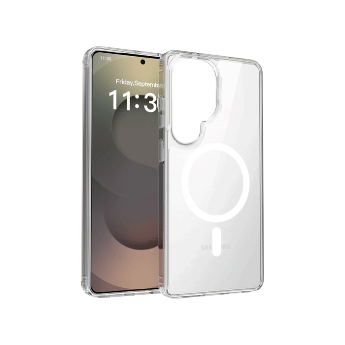 Magsafe Back Cover / Μαγνητική Θήκη Σιλικόνη Για Samsung Galaxy S26 Ultra - Χρώμα : Διάφανο