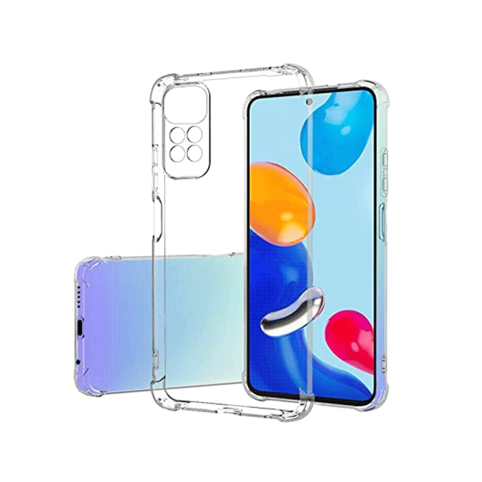 Θήκη Πλάτης Anti Shock 1.5mm για Xiaomi Redmi 10 4G 2021 / Note 11 4G 2021 / 10 Prime - Χρώμα : Διάφανο