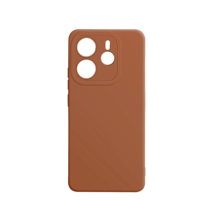 Θήκη Πλάτης Σιλικόνης TPU Back Cover για Xiaomi Redmi Note 14 4G - Χρώμα : Καφέ