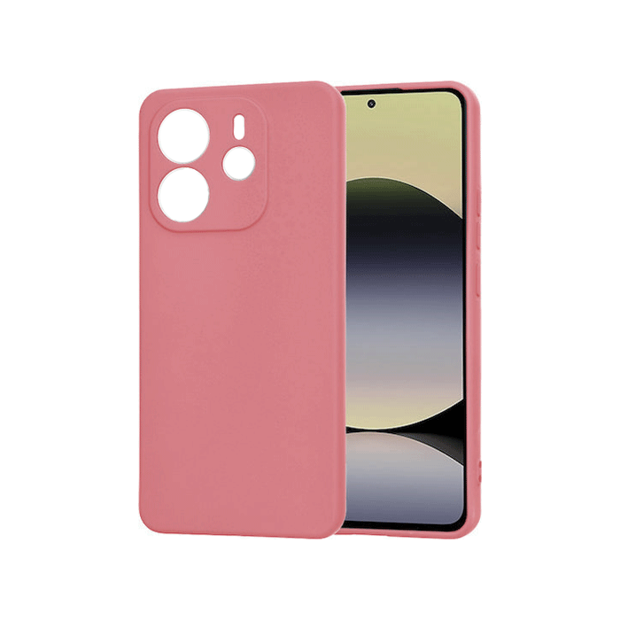 Θήκη Πλάτης Σιλικόνης TPU Back Cover για Xiaomi Redmi Note 14 4G - Χρώμα : Ροζ