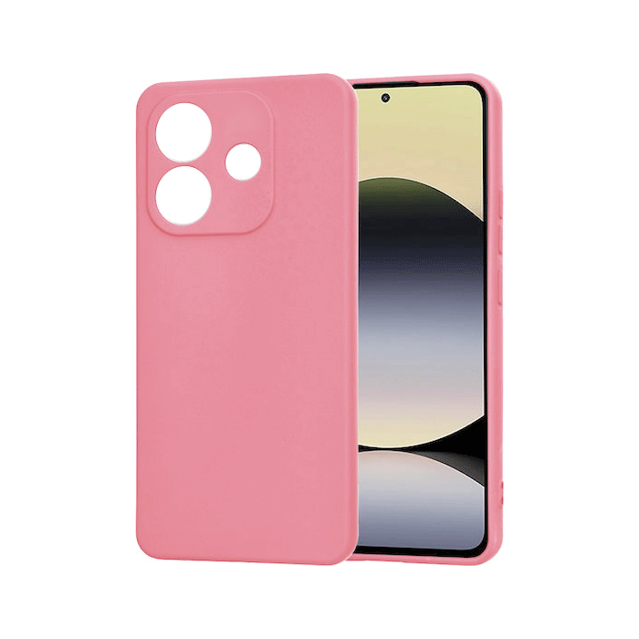 Θήκη Πλάτης Σιλικόνης TPU Back Cover για Xiaomi Redmi Note 14 5G - Χρώμα : Ροζ